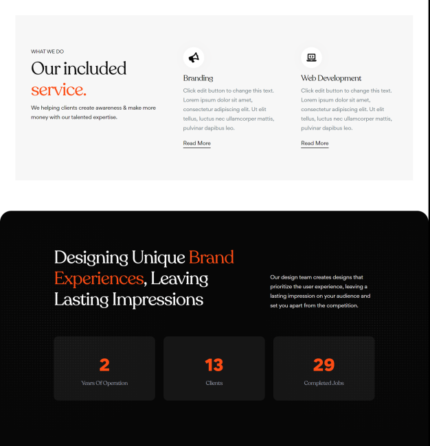 Thebighead Consultancy Services website Portfolio Screenshot